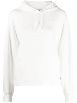 Bluza z kapturem z nadrukiem Y-3 biała
