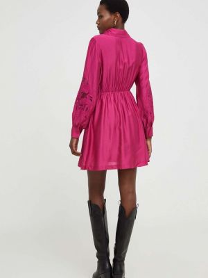 Mini šaty Answear Lab růžové