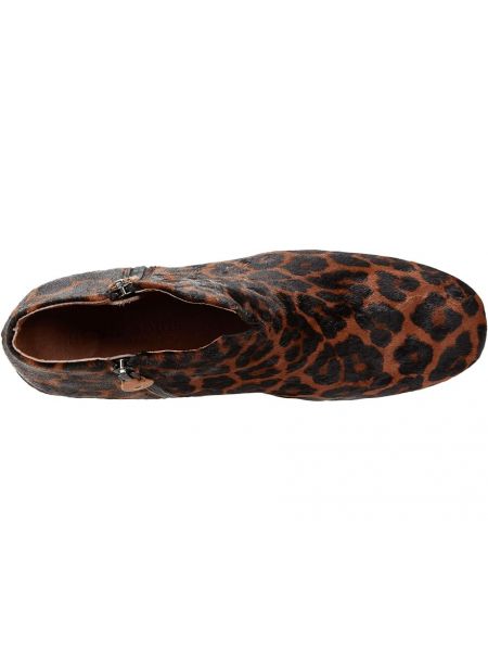 Леопардовые ботинки на молнии на танкетке Gentle Souls By Kenneth Cole коричневые