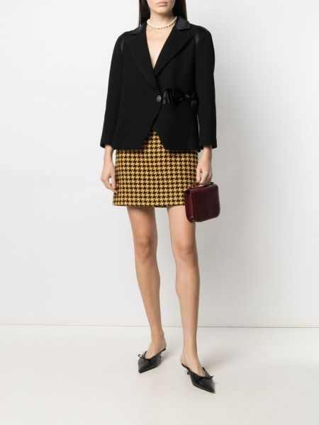 Seiden blazer mit schleife Chanel Pre-owned schwarz