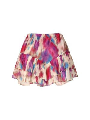 Bavlněné mini sukně Marant Etoile béžové