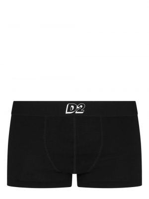 Bavlnené boxerky s potlačou Dsquared2 čierna