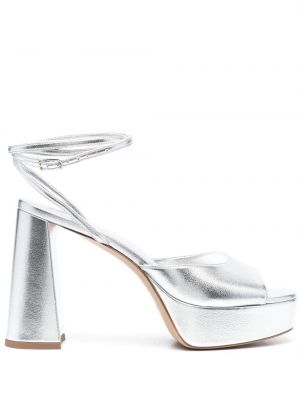 Sandale cu platformă Bettina Vermillon argintiu