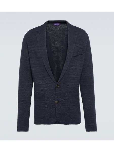 Cardigan i linned Ralph Lauren Purple Label