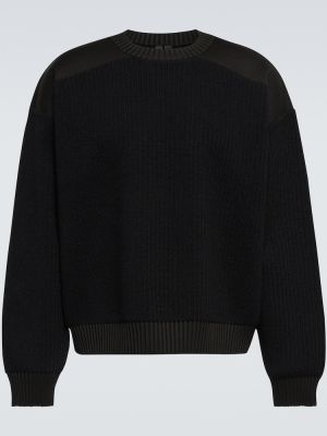 Jersey de lana de tela jersey Y-3 negro