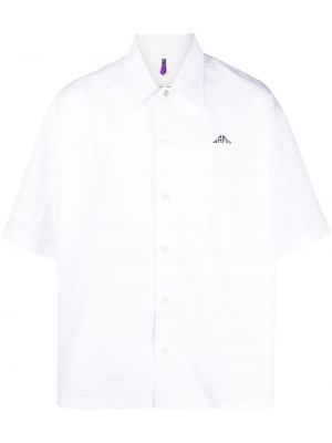 Košile s výšivkou Oamc bílá