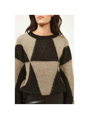 Sweter w geometryczne wzory Souvenir czarny