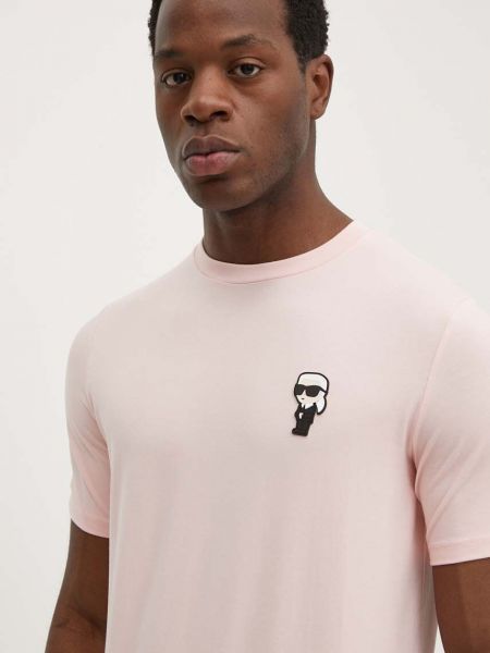 Majica Karl Lagerfeld ružičasta