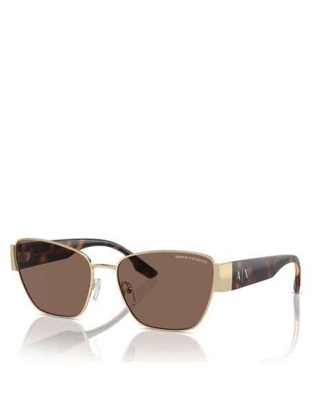 Okulary przeciwsłoneczne Armani Exchange brązowe