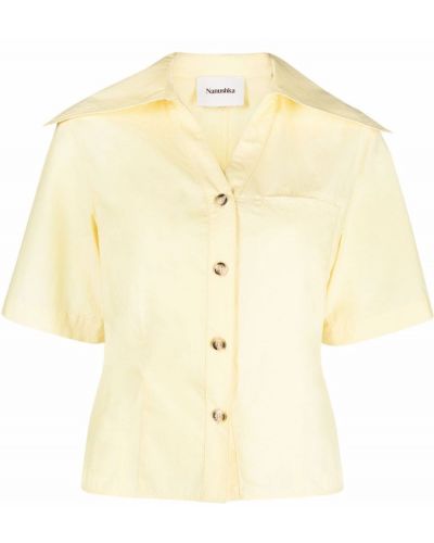 Chemise avec manches courtes Nanushka jaune