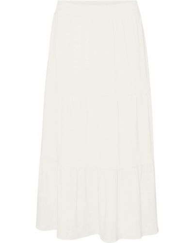 Midi suknja Vero Moda bijela