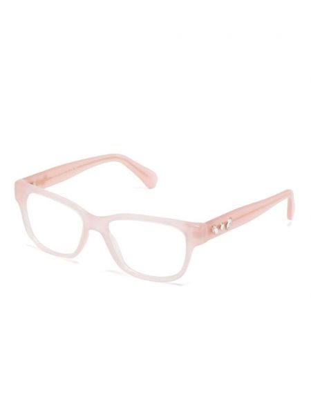 Křišťálové brýle Swarovski růžové