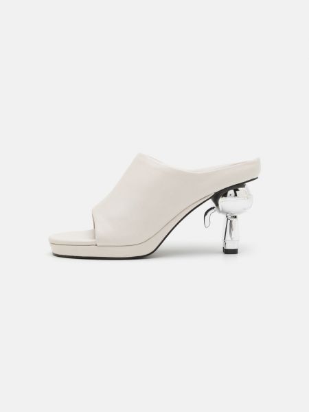 Туфли на каблуке на высоком каблуке Karl Lagerfeld белые