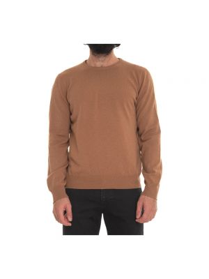 Sweter z kaszmiru Gran Sasso brązowy