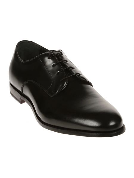 Zapatos derby con cordones de cuero elegantes Corvari negro