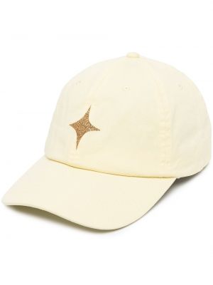 Raštuotas kepurė su snapeliu su žvaigždės raštu Madison.maison geltona