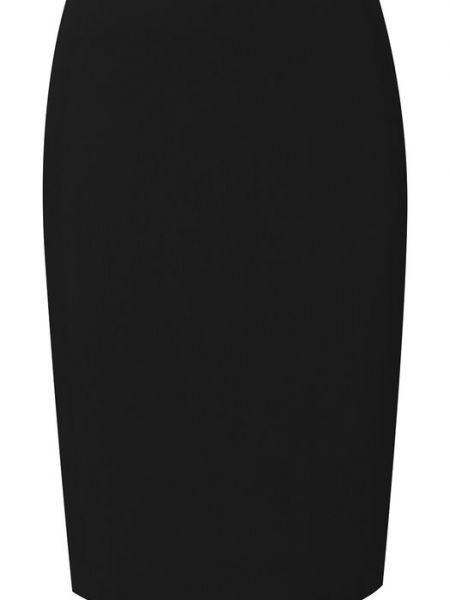 Шерстяная юбка Giorgio Armani черная