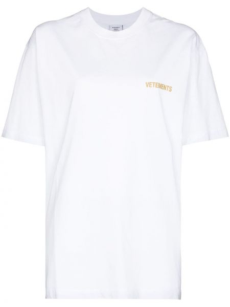 Camiseta oversized Vetements blanco