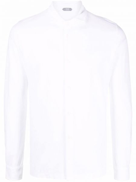 Medvilninė marškiniai Zanone balta
