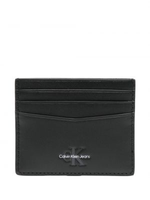 Portofel din piele Calvin Klein negru