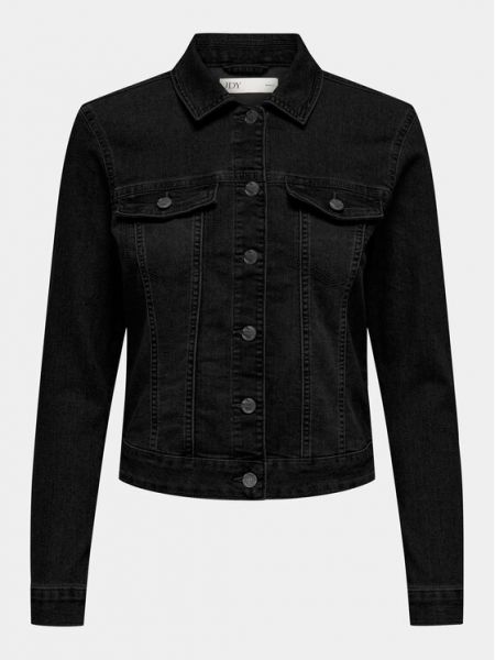 Priliehavá džínsová bunda Jdy čierna