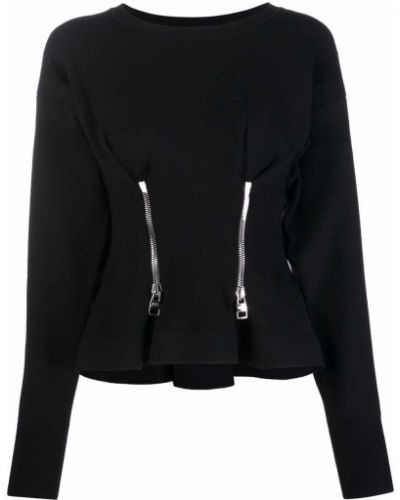 Peplum zip lang topp Alexander Mcqueen svart