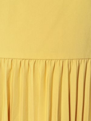 Bavlněné midi šaty Redvalentino žluté