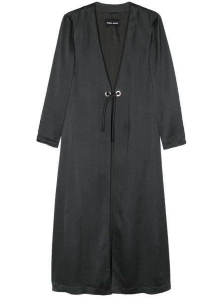Hedvábný saténový kabát Giorgio Armani