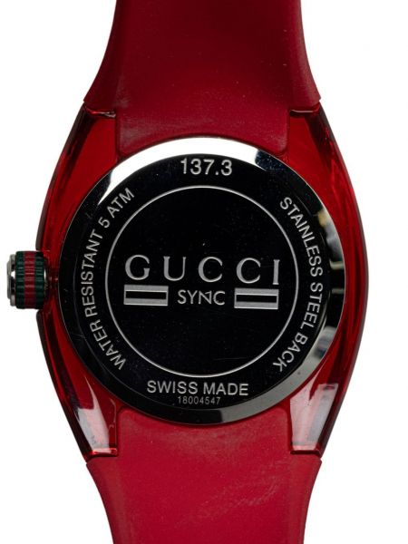 Hodinky Gucci Pre-owned červené