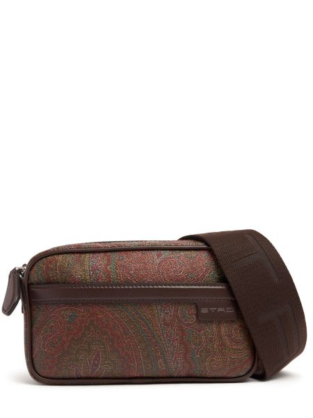 Crossbody väska i bomull Etro brun