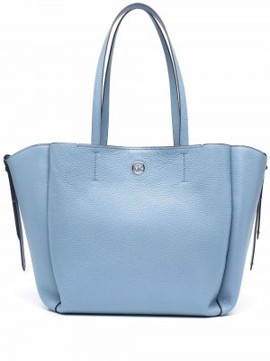 Leder shopper handtasche Michael Michael Kors blau