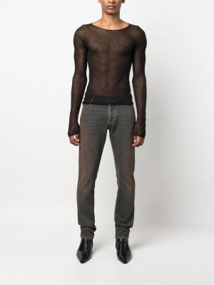 Tinklinis marškinėliai Saint Laurent juoda