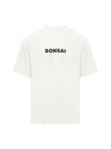 T-shirt mit rundem ausschnitt Bonsai weiß
