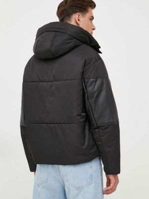 Oversized téli kabát Armani Exchange fekete