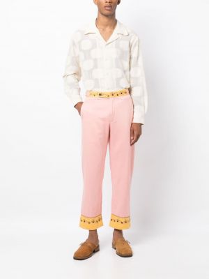 Křišťálové kalhoty Bode růžové