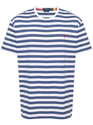 Pamučna polo majica s herringbone uzorkom s vezom Polo Ralph Lauren