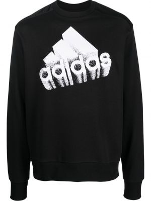 Trykt sweatshirt Adidas svart