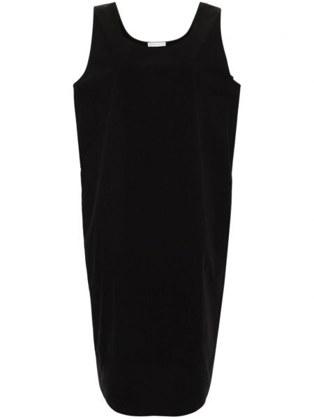 Rochie dreaptă din bumbac The Row negru