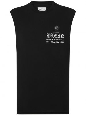 Риза с принт Philipp Plein черно