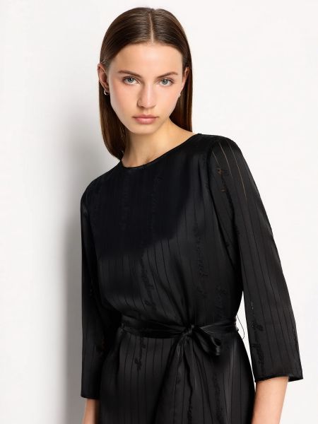 Длинное платье Armani Exchange черное