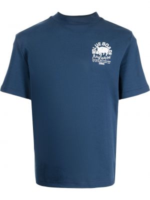 Camiseta con estampado Anglozine azul