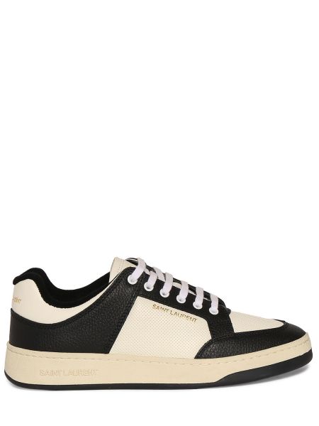 Zapatillas de cuero Saint Laurent blanco