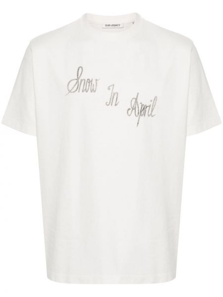 T-shirt en coton Our Legacy blanc