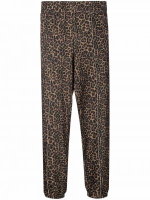 Pantalones con estampado leopardo Laneus marrón