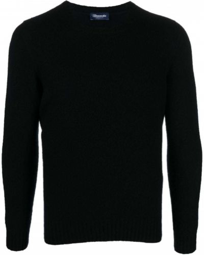 Volneni pulover Drumohr črna