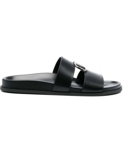 Sandales en cuir Valentino Garavani noir