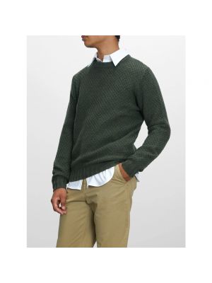 Dzianinowy sweter Aspesi zielony