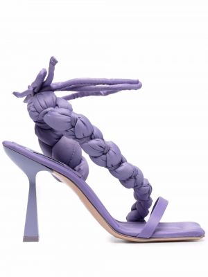 Pleteni sandali Sebastian Milano vijolična