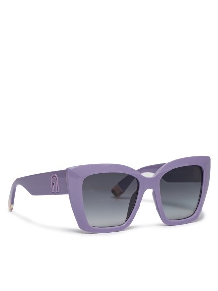 Okulary przeciwsłoneczne Furla fioletowe