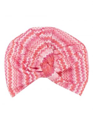 Pletená čiapka Missoni ružová